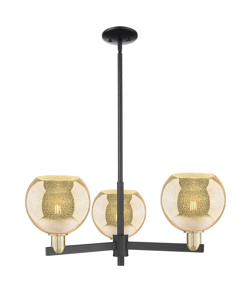 Athens - 3 Light - 30 inch - Black Antique Brass - Stem hung - Pendant