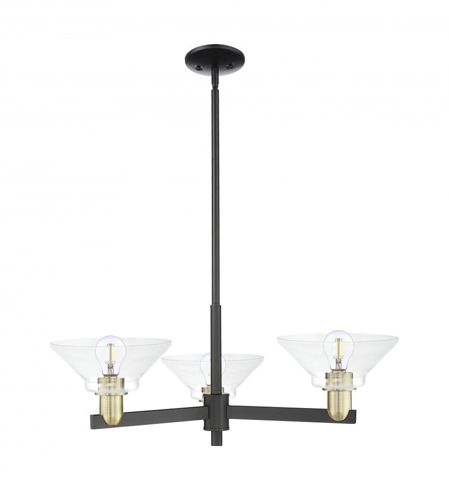Orwell - 3 Light - 30 inch - Black Antique Brass - Stem hung - Pendant
