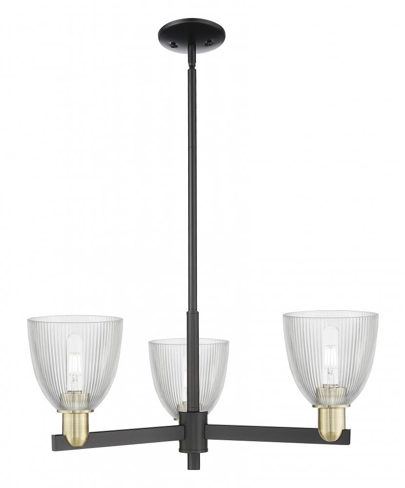 Castile - 3 Light - 28 inch - Black Antique Brass - Stem hung - Pendant