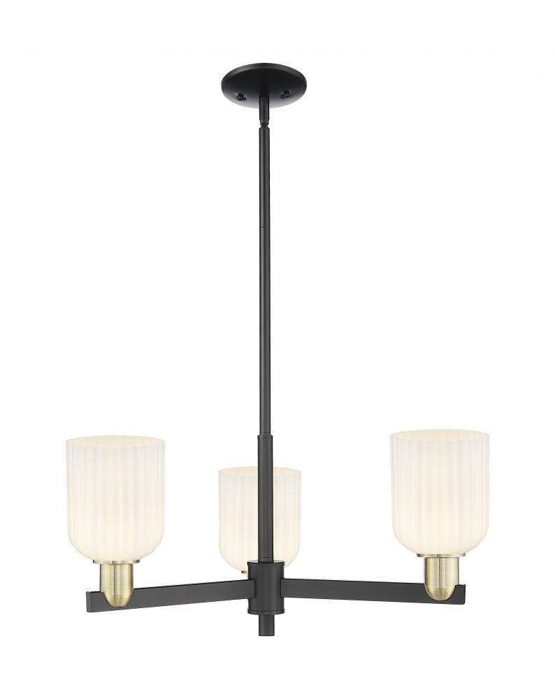 Bridal Veil - 3 Light - 18 inch - Black Antique Brass - Pendant