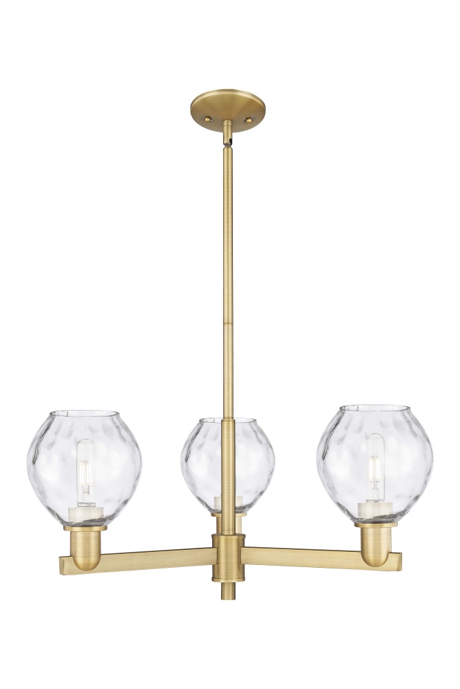 Waverly - 3 Light - 28 inch - Brushed Brass - Stem hung - Pendant