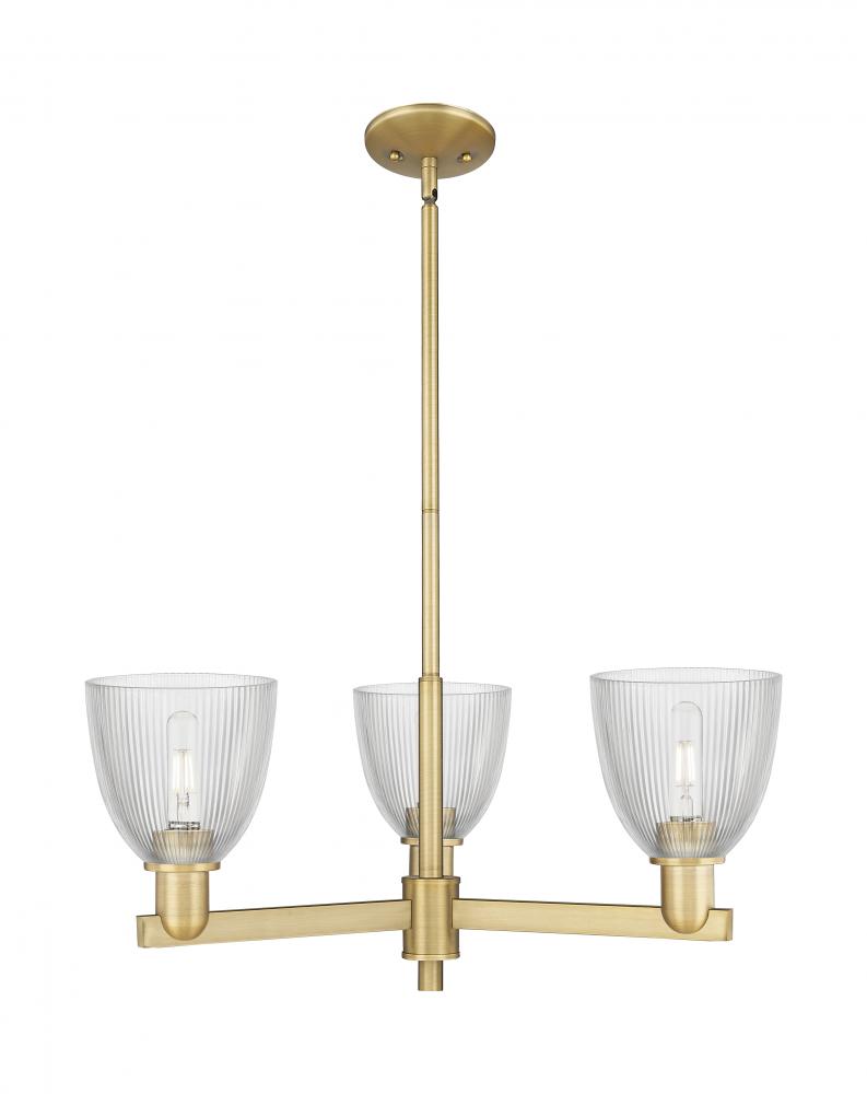 Castile - 3 Light - 28 inch - Brushed Brass - Stem hung - Pendant