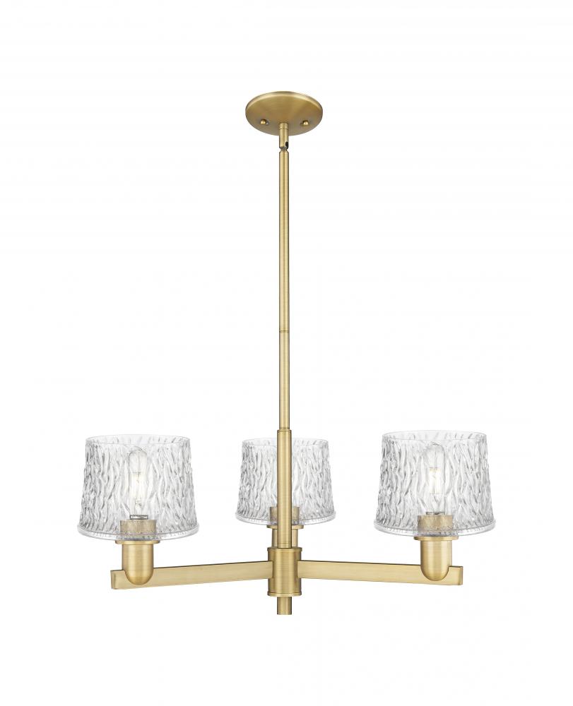 Niagara - 3 Light - 28 inch - Brushed Brass - Stem hung - Pendant