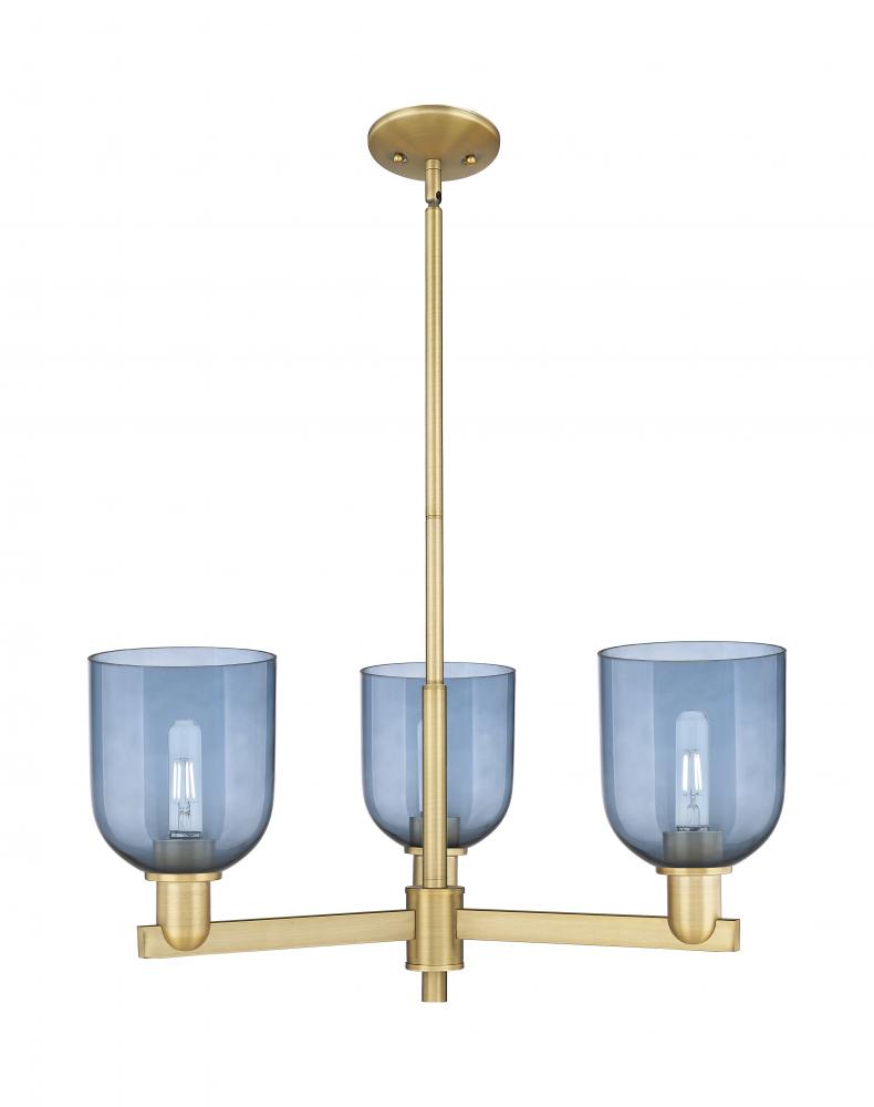 Bella - 3 Light - 27 inch - Brushed Brass - Stem hung - Pendant