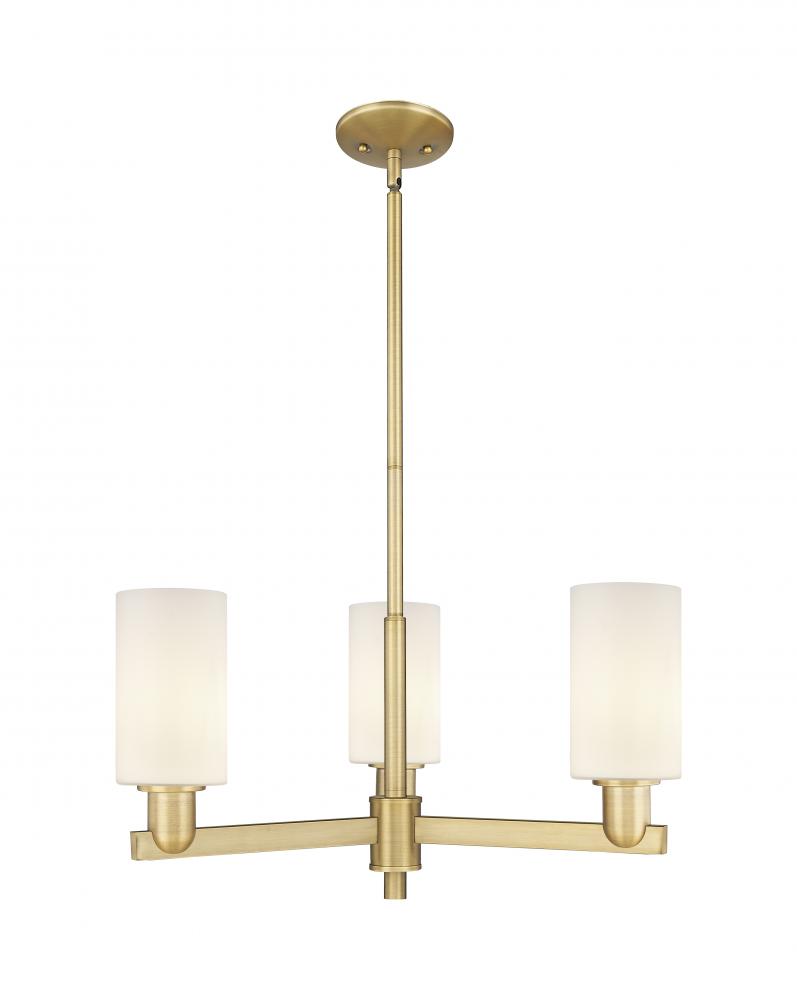 Clymer - 3 Light - 26 inch - Brushed Brass - Stem hung - Pendant