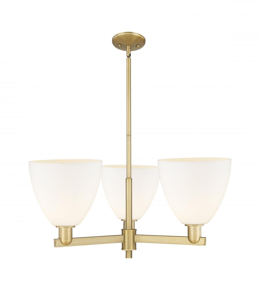 Bristol - 3 Light - 31 inch - Brushed Brass - Stem hung - Pendant