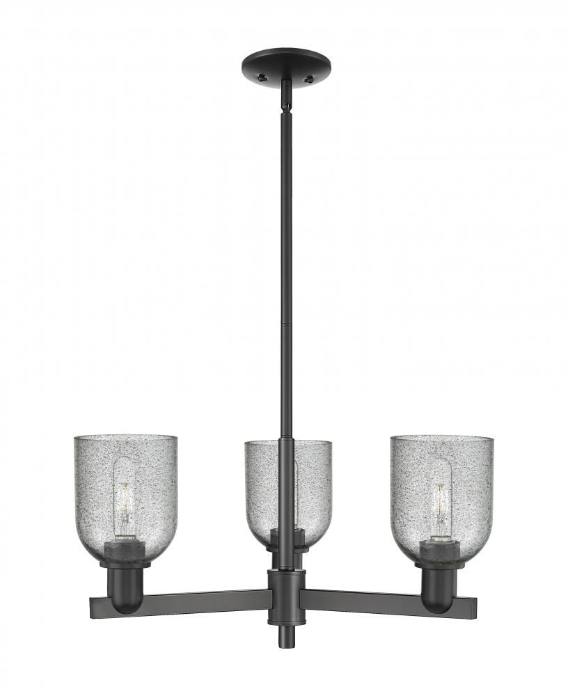 Caledonia - 3 Light - 27 inch - Matte Black - Stem hung - Pendant