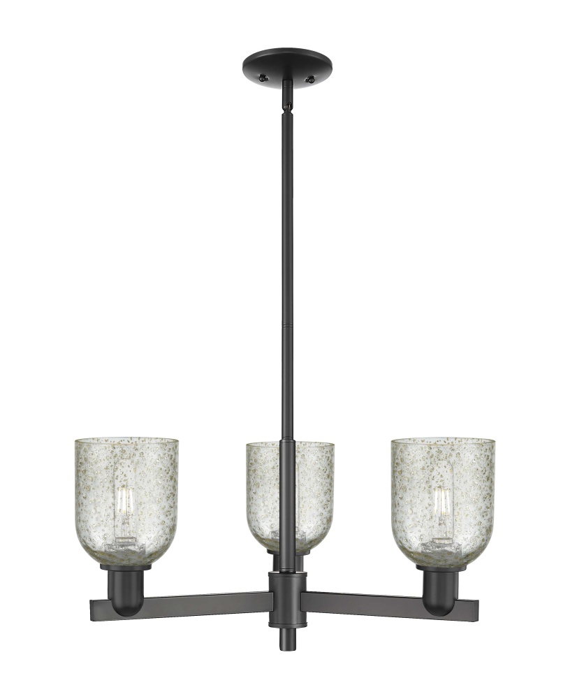 Caledonia - 3 Light - 27 inch - Matte Black - Stem hung - Pendant