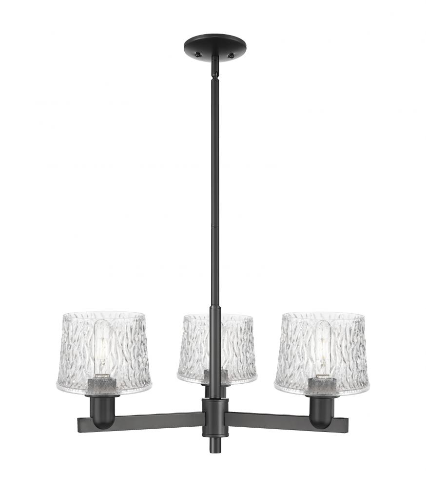 Niagara - 3 Light - 28 inch - Matte Black - Stem hung - Pendant