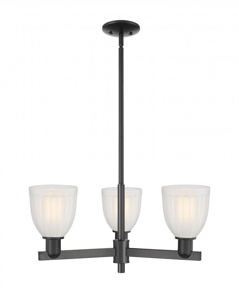Brookfield - 3 Light - 28 inch - Matte Black - Stem hung - Pendant