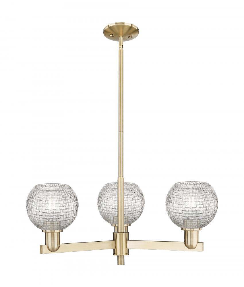 Athens - 3 Light - 28 inch - Champagne Bronze - Stem hung - Pendant