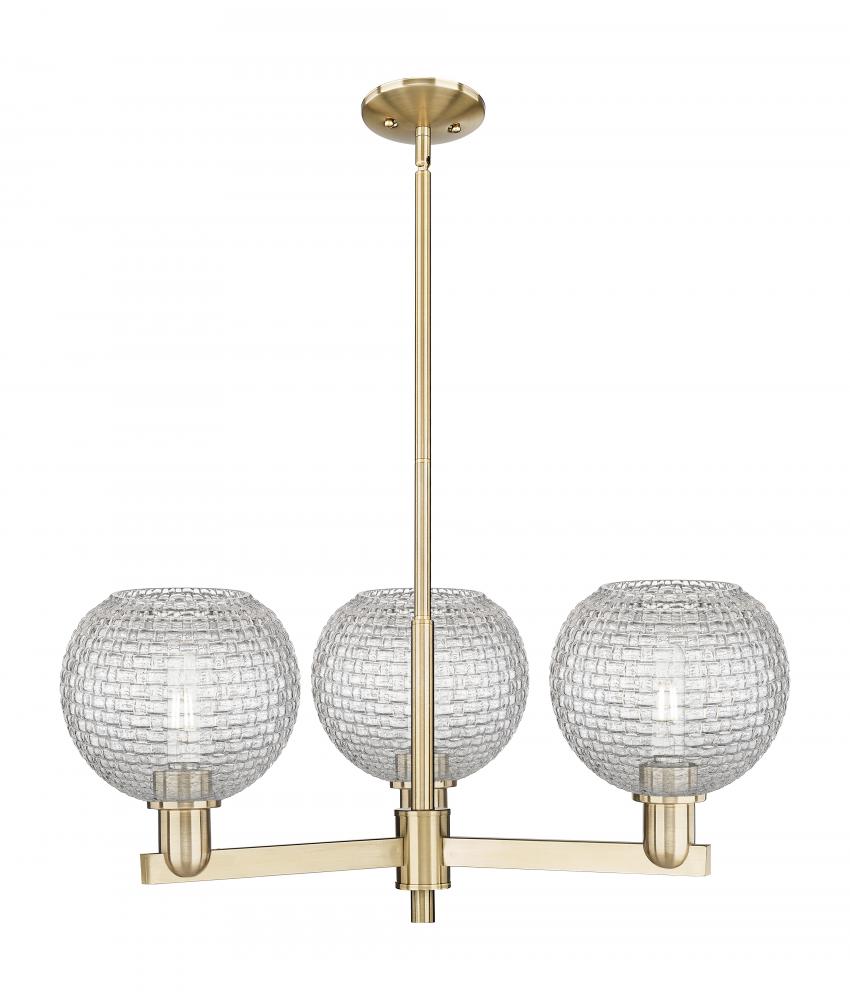 Athens - 3 Light - 30 inch - Champagne Bronze - Stem hung - Pendant