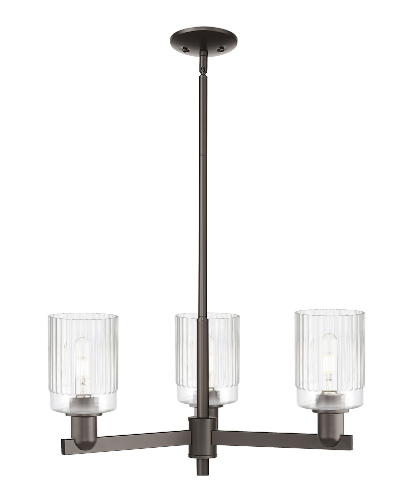 Hadley - 3 Light - 26 inch - Oil Rubbed Bronze - Stem hung - Pendant