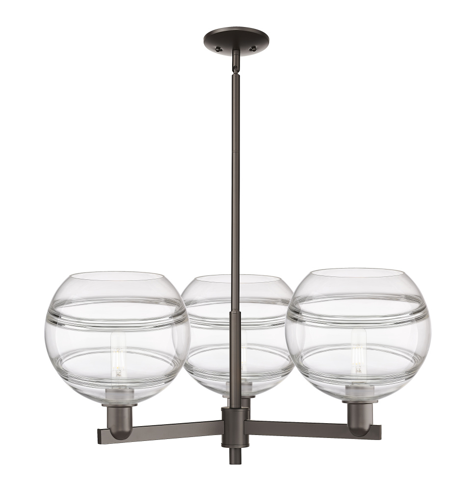 Rochester - 3 Light - 32 inch - Oil Rubbed Bronze - Stem hung - Pendant