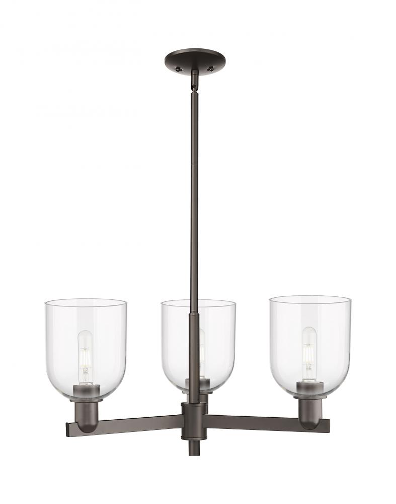 Bella - 3 Light - 27 inch - Oil Rubbed Bronze - Stem hung - Pendant