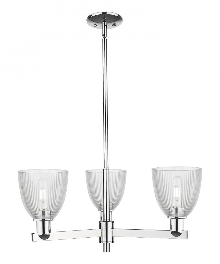 Castile - 3 Light - 28 inch - Polished Chrome - Stem hung - Pendant