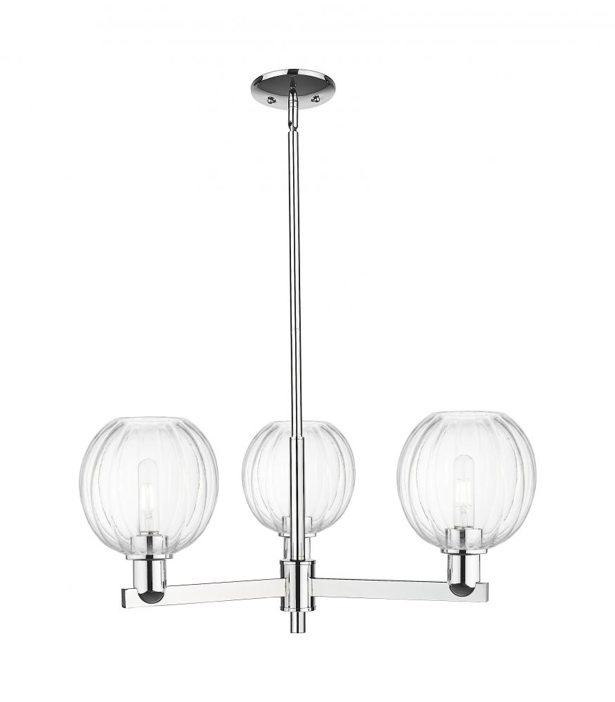 Preston Globe - 3 Light - 18 inch - Polished Chrome - Pendant