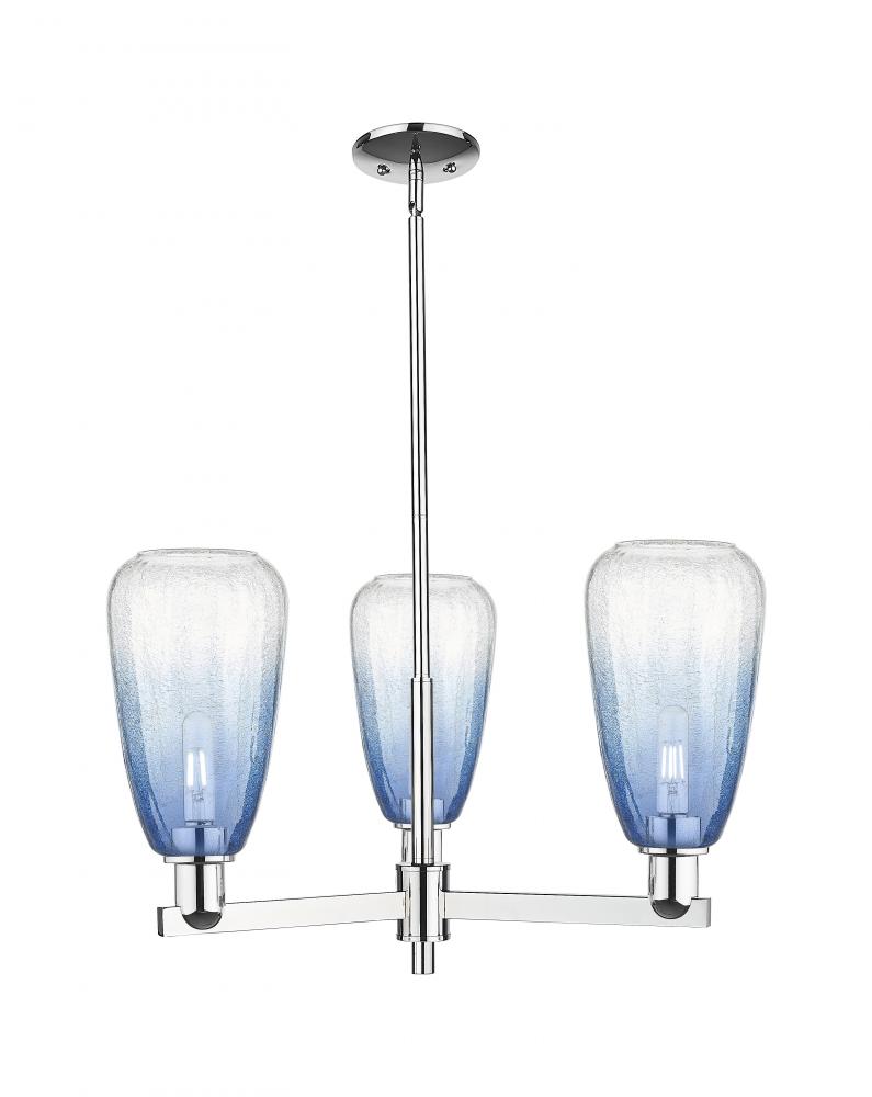 Brookhaven Almond - 3 Light - 18 inch - Polished Chrome - Pendant