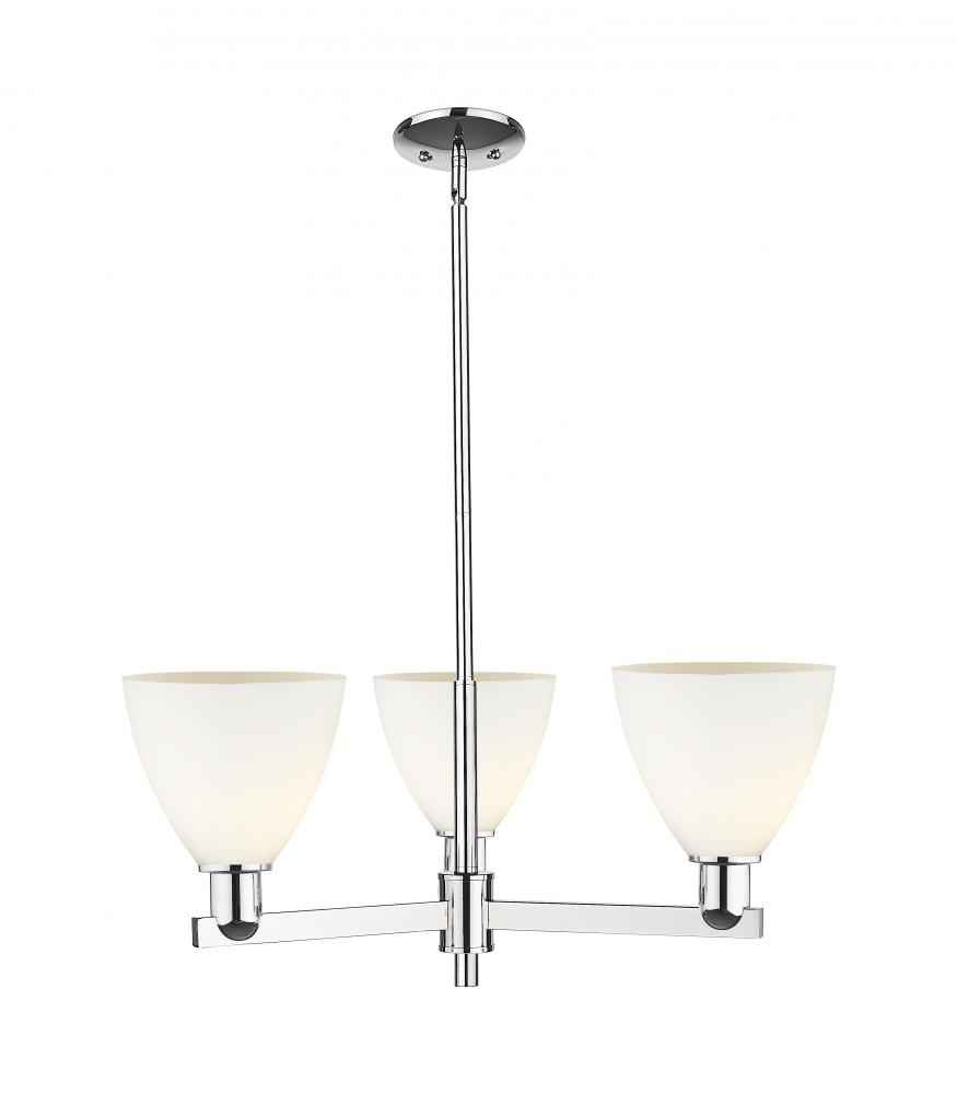 Bristol - 3 Light - 29 inch - Polished Chrome - Stem hung - Pendant