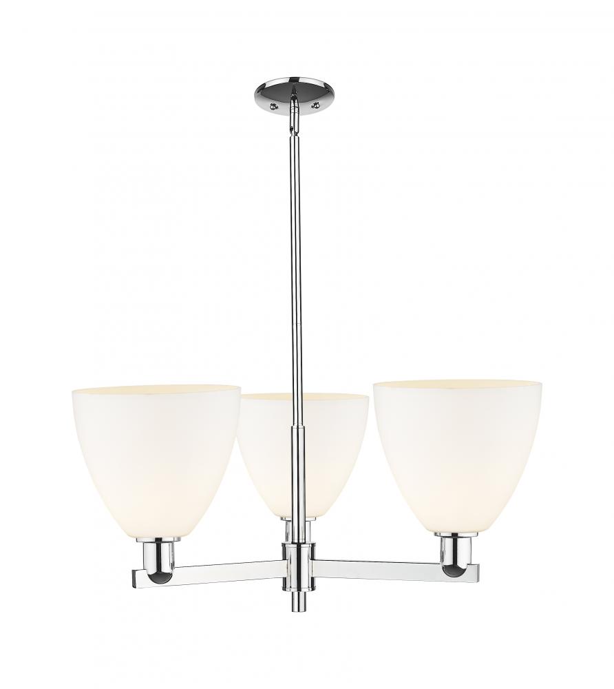 Bristol - 3 Light - 31 inch - Polished Chrome - Stem hung - Pendant
