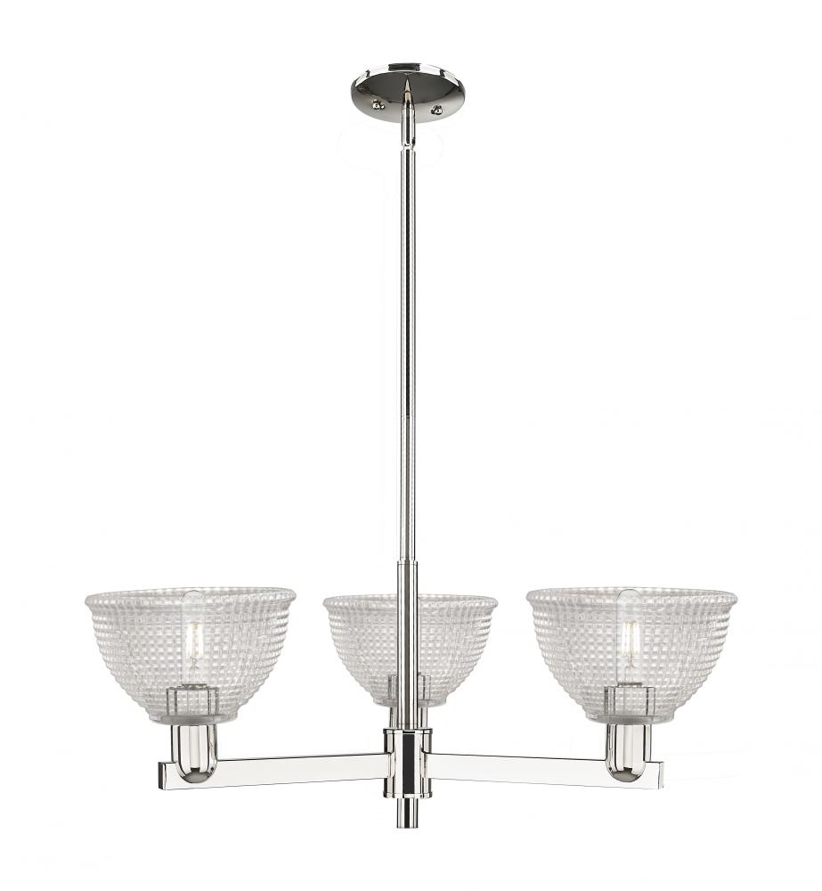 Arietta - 3 Light - 30 inch - Polished Nickel - Stem hung - Pendant