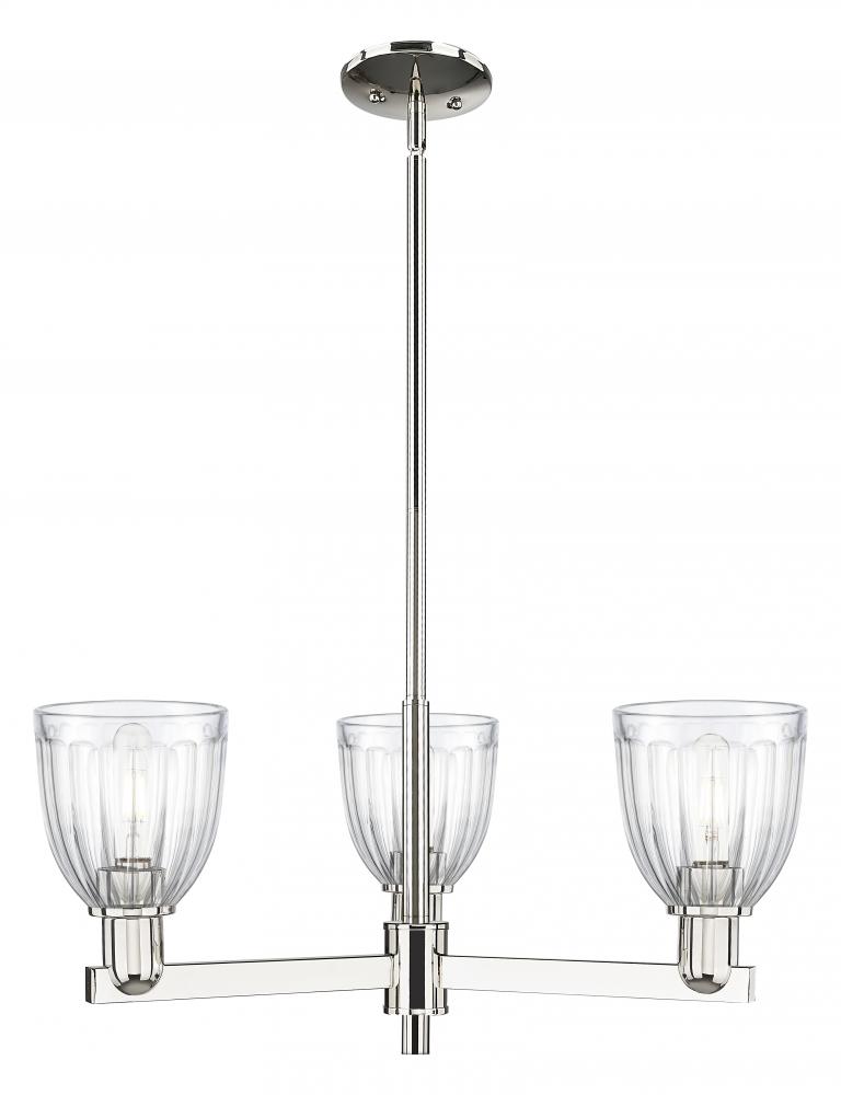 Brookfield - 3 Light - 28 inch - Polished Nickel - Stem hung - Pendant