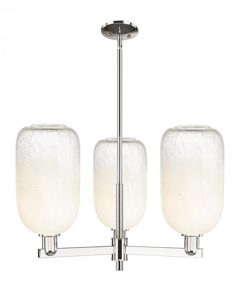 Brookhaven Cloche - 3 Light - 18 inch - Polished Nickel - Pendant