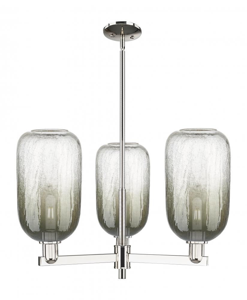 Brookhaven Cloche - 3 Light - 18 inch - Polished Nickel - Pendant