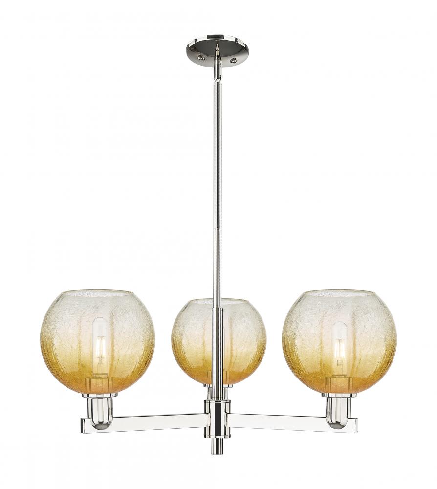 Brookhaven Globe - 3 Light - 18 inch - Polished Nickel - Pendant