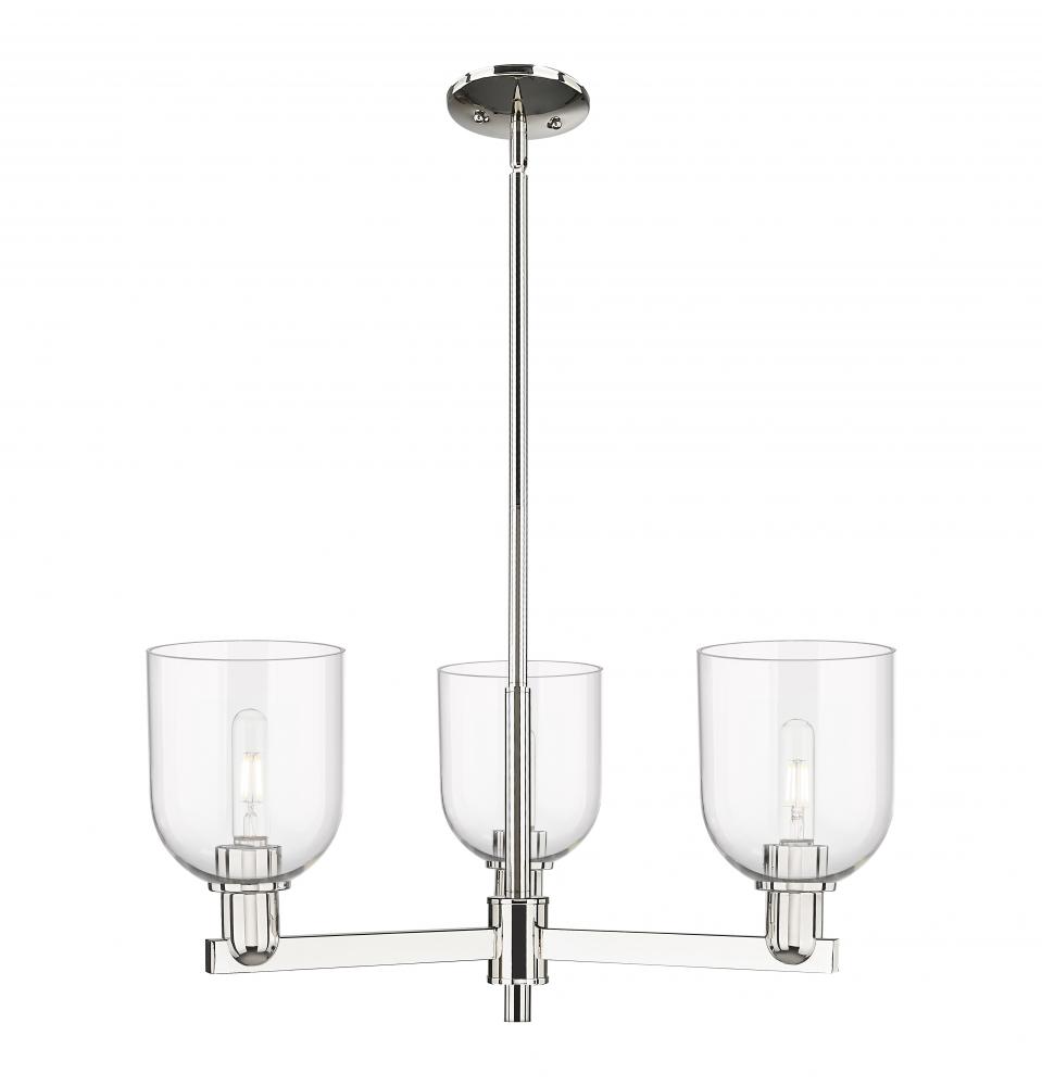 Bella - 3 Light - 27 inch - Polished Nickel - Stem hung - Pendant