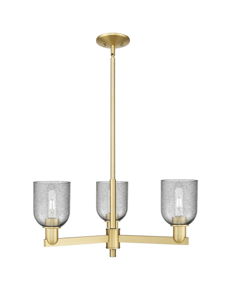 Caledonia - 3 Light - 27 inch - Satin Gold - Stem hung - Pendant