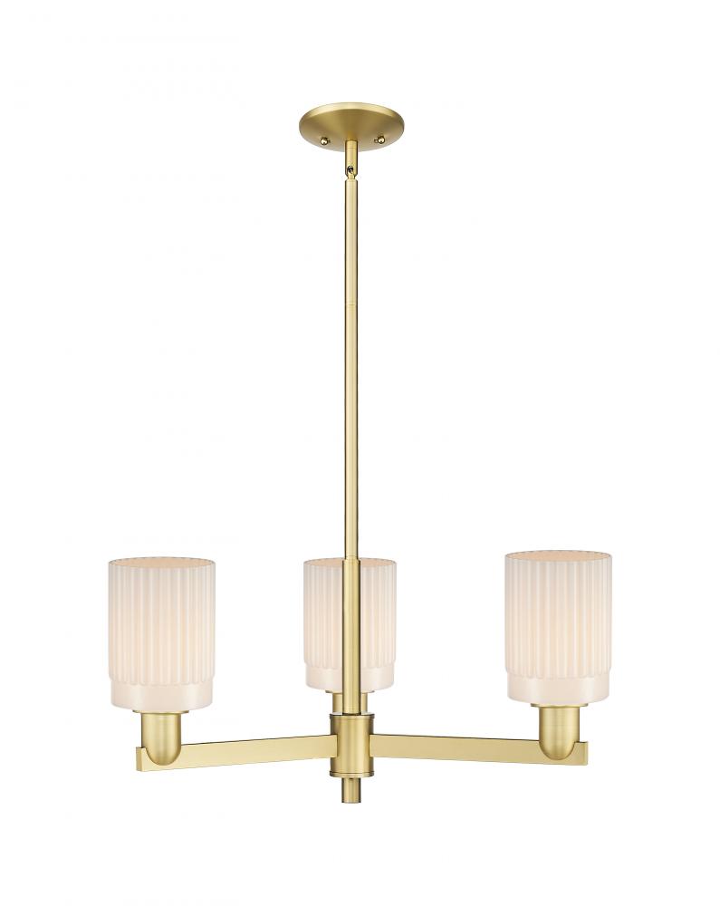 Hadley - 3 Light - 26 inch - Satin Gold - Stem hung - Pendant