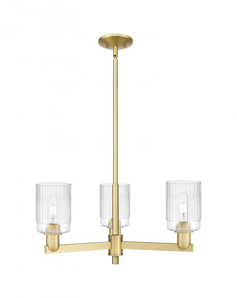 Hadley - 3 Light - 26 inch - Satin Gold - Stem hung - Pendant