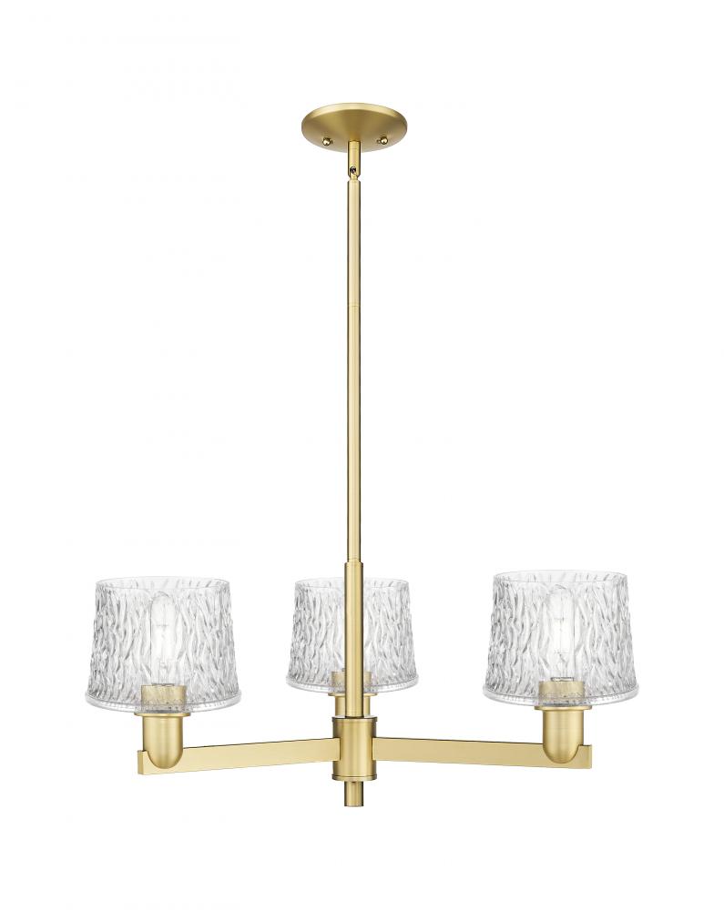 Niagara - 3 Light - 28 inch - Satin Gold - Stem hung - Pendant