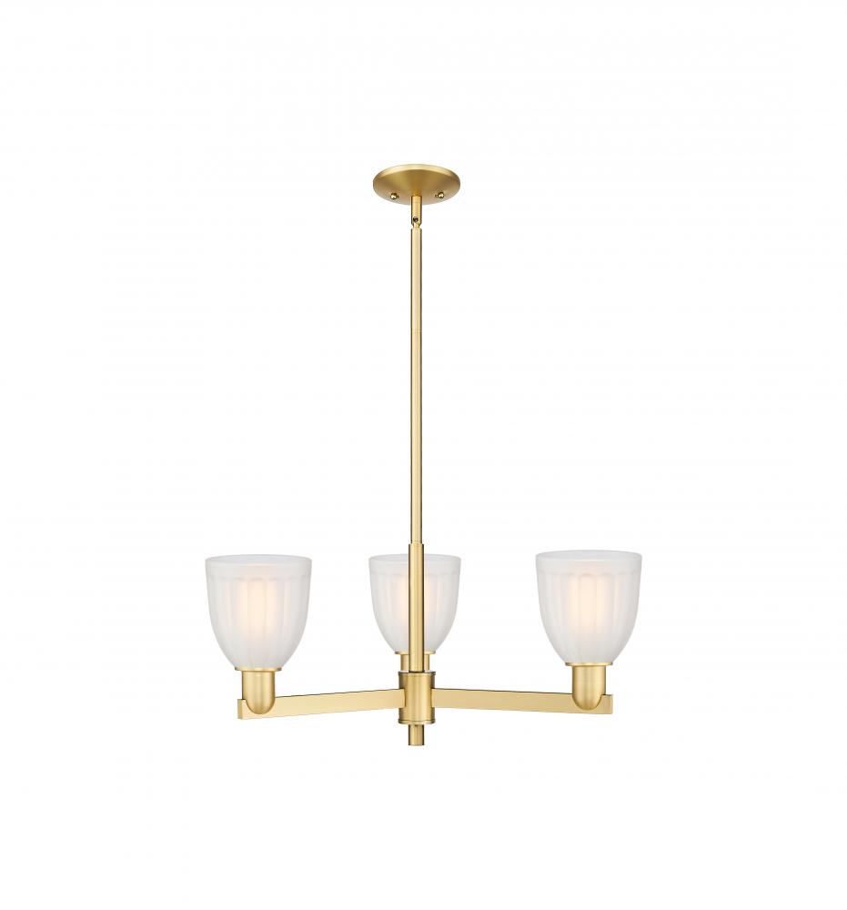 Brookfield - 3 Light - 28 inch - Satin Gold - Stem hung - Pendant