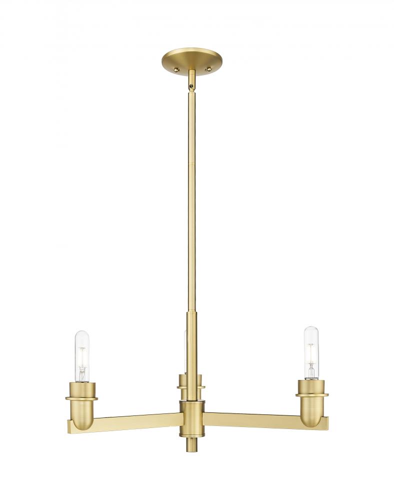 Arcadia - 3 Light - 24 inch - Satin Gold - Pendant