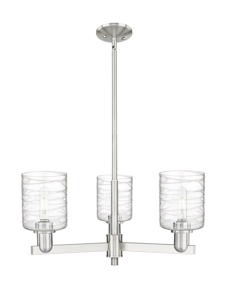 Cobbleskill - 3 Light - 27 inch - Satin Nickel - Stem hung - Pendant