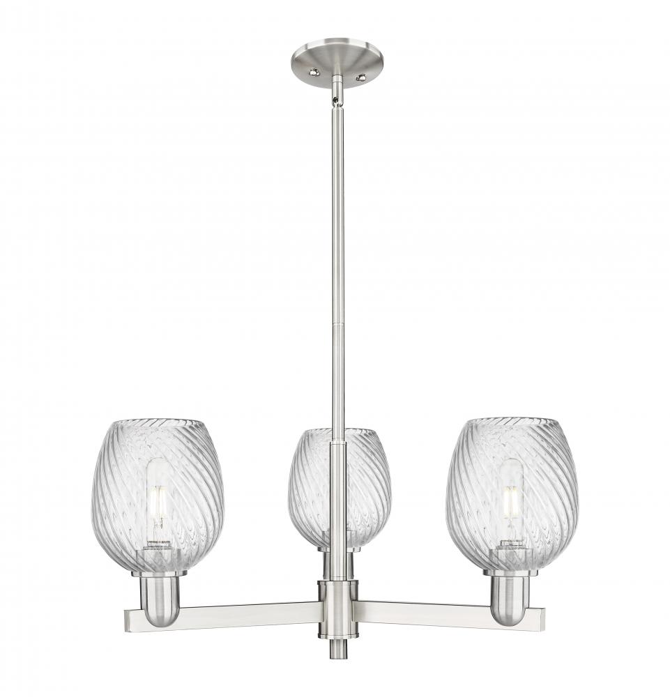 Salina - 3 Light - 28 inch - Satin Nickel - Stem hung - Pendant