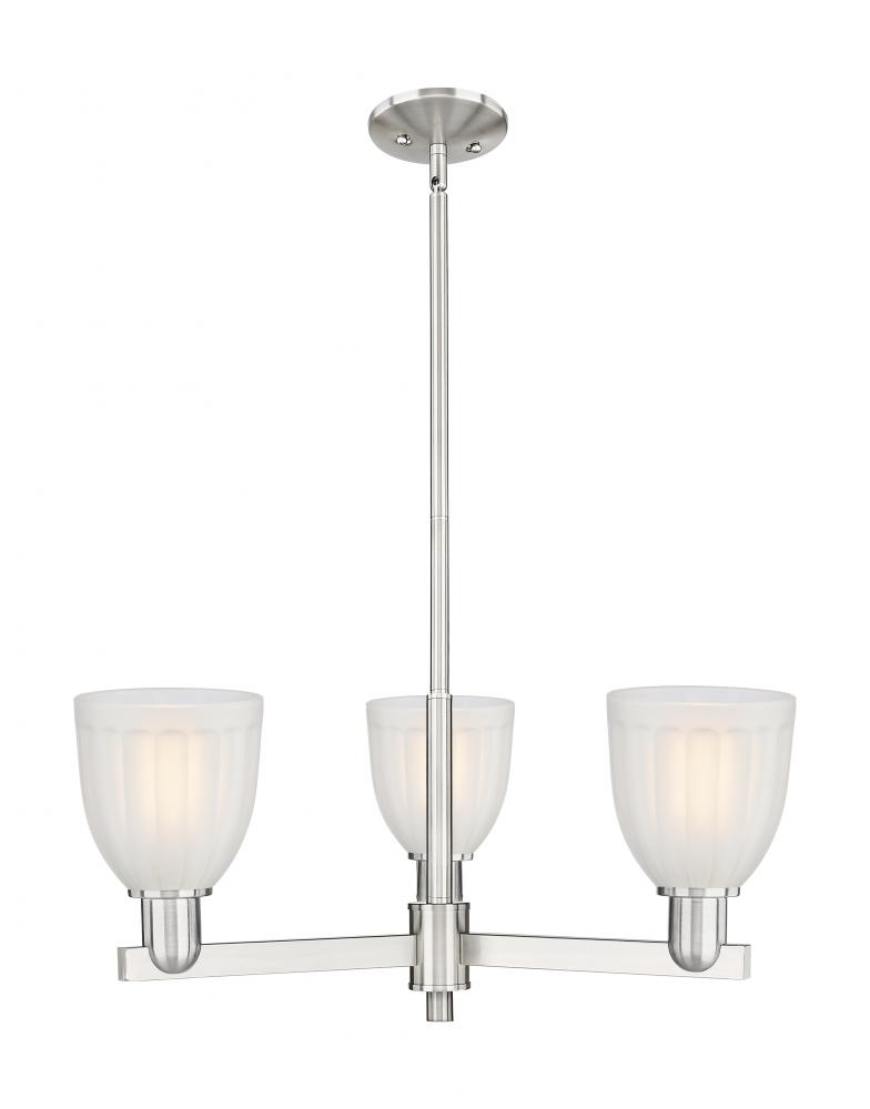 Brookfield - 3 Light - 28 inch - Satin Nickel - Stem hung - Pendant