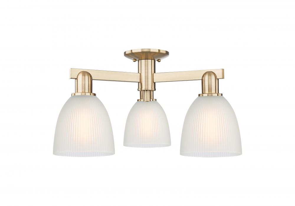 Castile - 3 Light - 24 inch - Champagne Bronze - Semi-Flush Mount