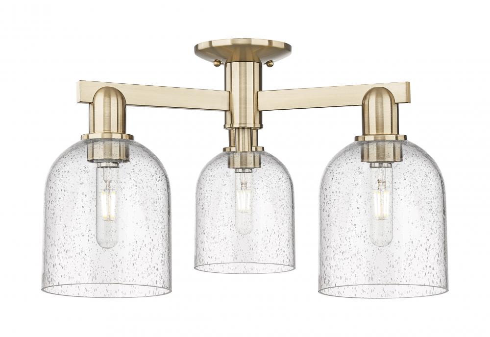 Bella - 3 Light - 23 inch - Champagne Bronze - Semi-Flush Mount