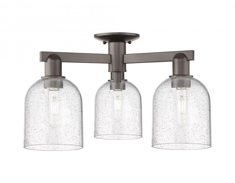 Bella - 3 Light - 23 inch - Oil Rubbed Bronze - Semi-Flush Mount
