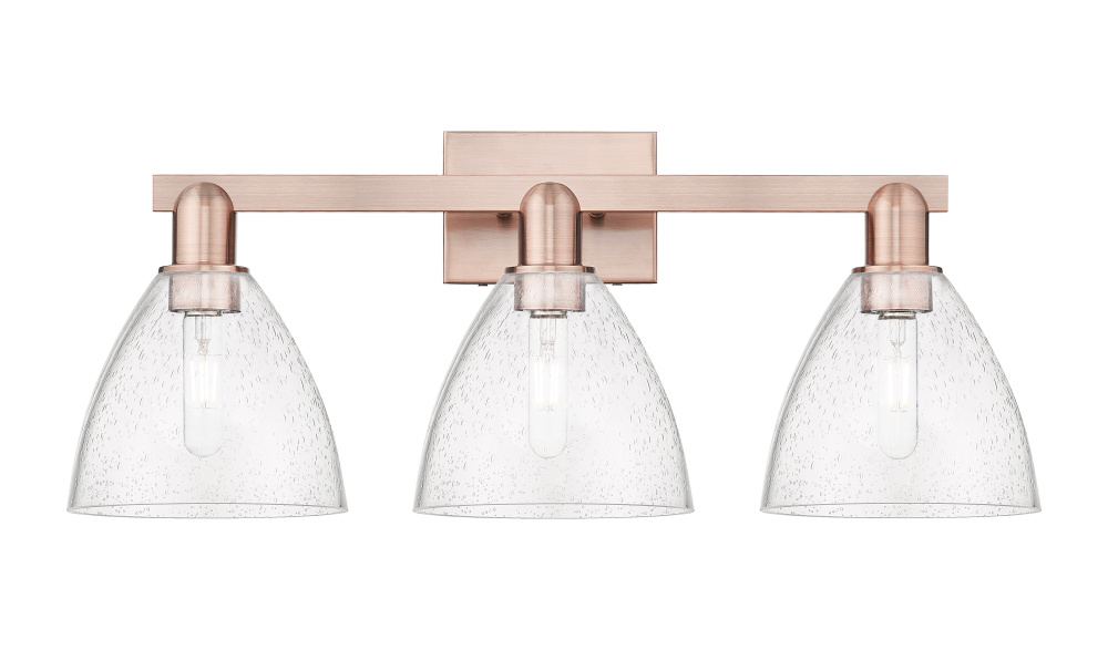 Bristol - 3 Light - 27 inch - Antique Copper - Bath Vanity Light