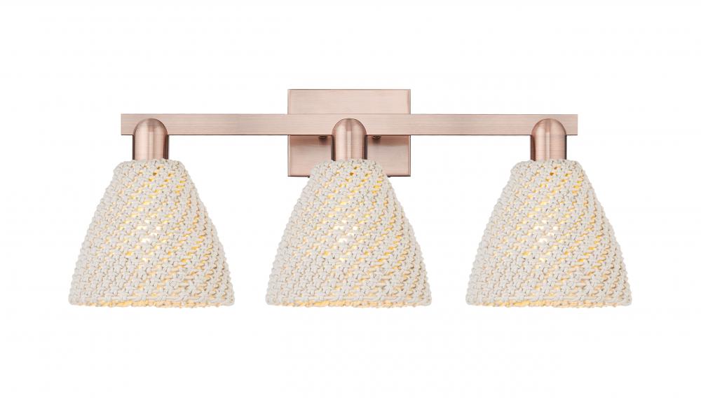 Bristol Natural - 3 Light - 26 inch - Antique Copper - Bath Vanity Light