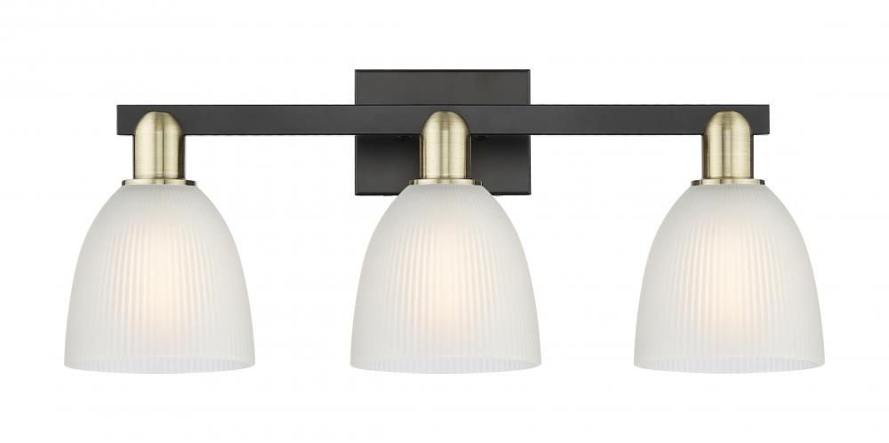 Castile - 3 Light - 25 inch - Black Antique Brass - Bath Vanity Light