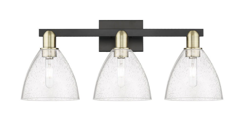 Bristol - 3 Light - 27 inch - Black Antique Brass - Bath Vanity Light