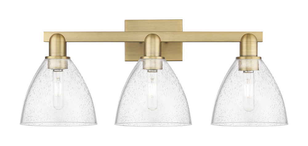 Bristol - 3 Light - 27 inch - Brushed Brass - Bath Vanity Light
