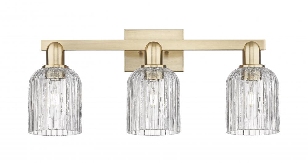 Bridal Veil - 3 Light - 26 inch - Champagne Bronze - Bath Vanity Light