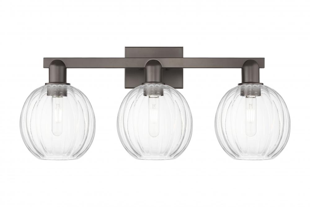Preston Globe - 3 Light - 26 inch - Oil Rubbed Bronze - Bath Vanity Light
