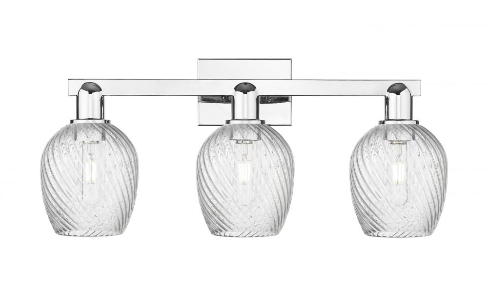 Salina - 3 Light - 25 inch - Polished Chrome - Bath Vanity Light